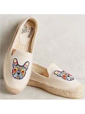 Anthropologie Frenchie Esparilles‎ Soludos Sand Womens Size 8 Slip On Shoes Boho